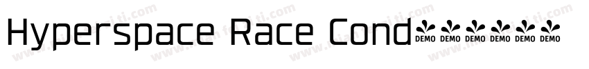 Hyperspace Race Cond字体转换